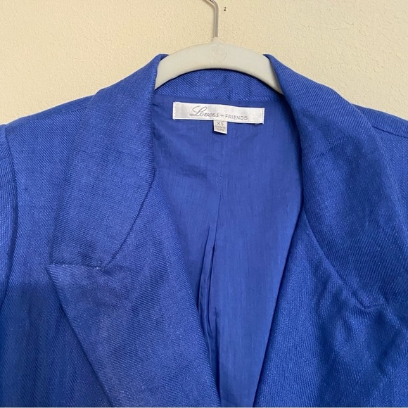 Lovers and Friends Dakota Linen Blazer - Blue Size XS - Picture 5 of 15